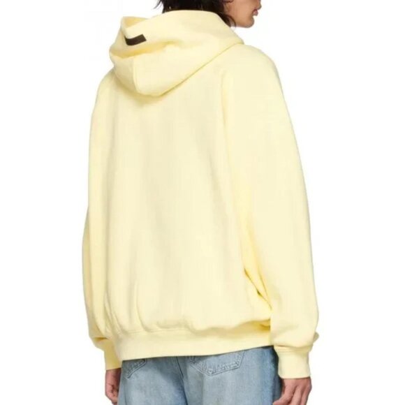 ESSENTIALS FEAR OF GOD Spring 2022 Yellow Kids Hoodie Sweatshirt Size 8 - Picture 3 of 3